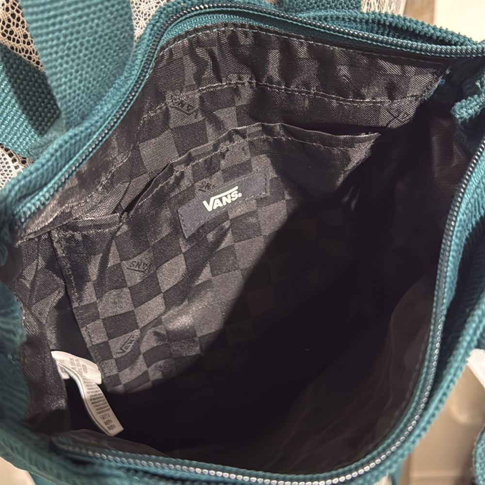 Vans Green Corduroy Mini Backpack - Casual Bag - Picture 7 of 13